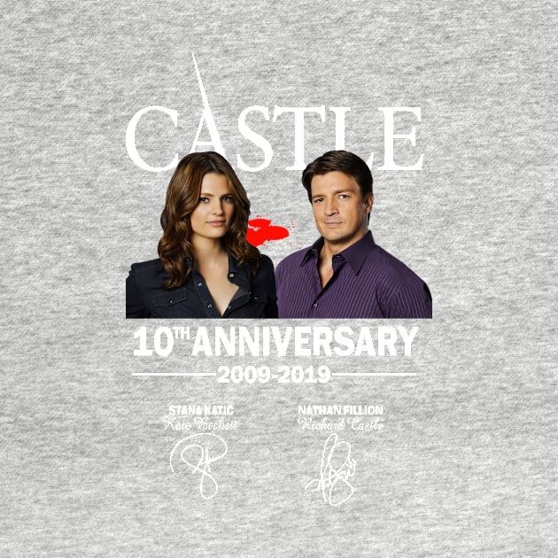 Castle, 10th, Anniversary, 2009, 2019, Stana, Katic, Kate, Beckett, Nathan, Fillion, Richard by VEQXAX